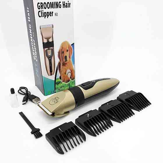 Машинка триммер для стрижки животных собак / котов на аккумуляторе с набором насадок Puppy SP-19 Львов