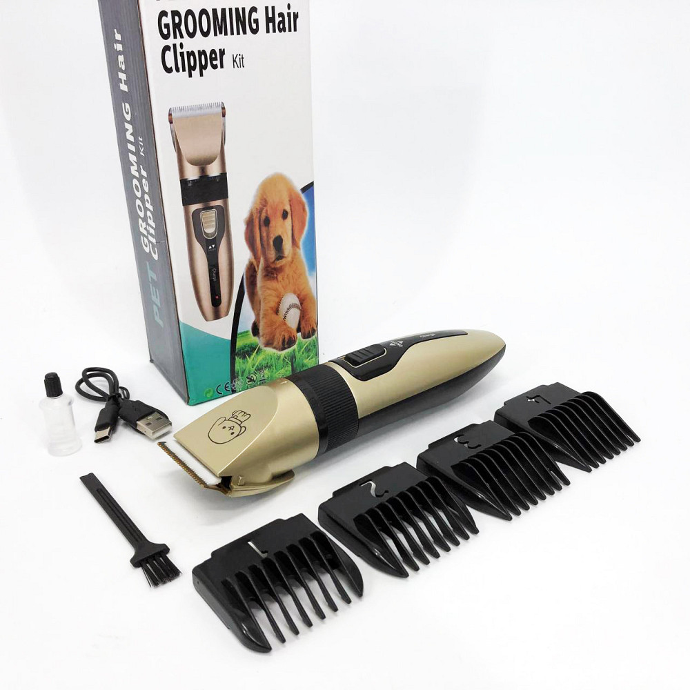 Машинка триммер для стрижки тварин собак / котів на акумуляторі з набором насадок Puppy SP-19 Львів - фото 5