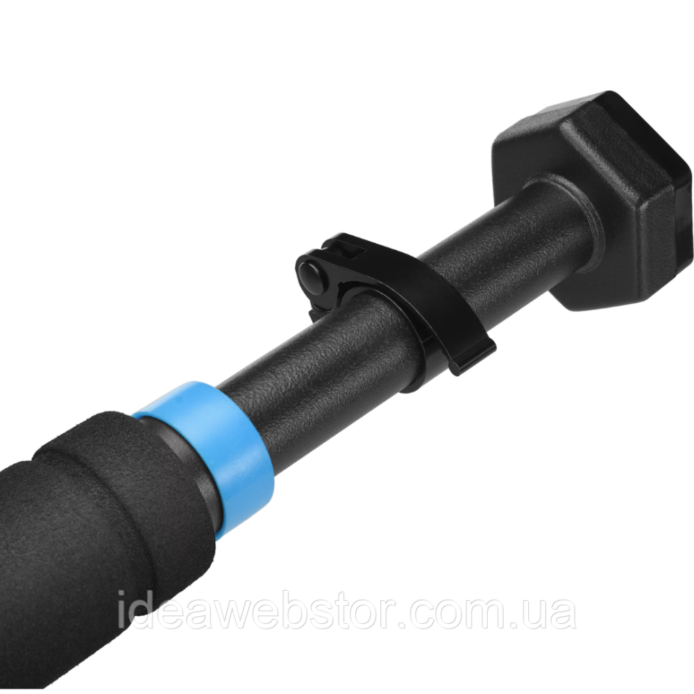 Турнік розсувний GYMTEK 65-100 см для дому дверний у розпір без свердління сталевий з м'якими EVA ручками навантаження до 150 кг Київ - фото 10