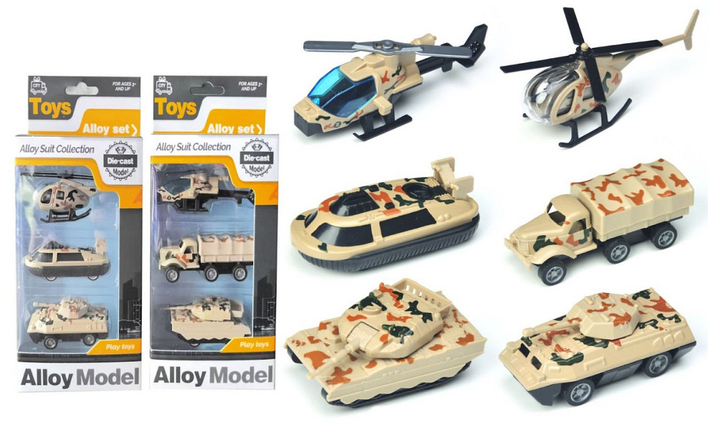 Іграшковий набір DIY Toys 3 одиниці бойової техніки в асортименті (CJ-4068198) (6891775) Київ - фото 1