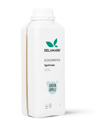 Мило рідке косметичне Зелене яблуко De La Mark 1000 мл Київ