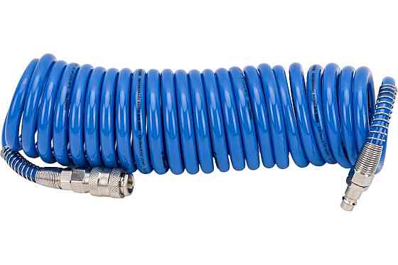 Шланг кручений поліуретановий 8мм х 12мм х 5м з швидкороз'ємами Partner PA-1208-5M Одесса