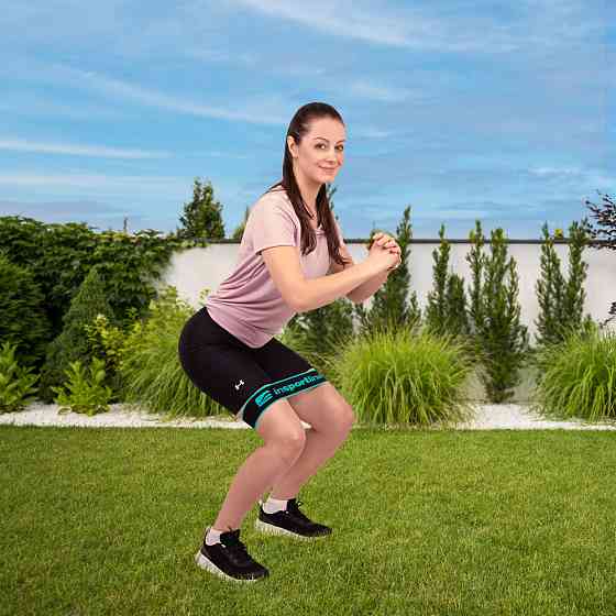 Лента эспандер для упражнений inSPORTline Hiplop M черно-синяя Киев