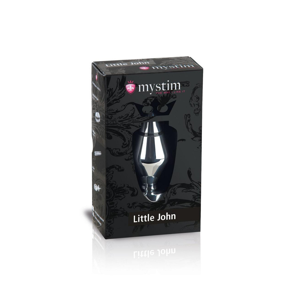Металева анальна пробка Mystim Little John для електростимулятора, діаметр 4см Sex Aura Київ - фото 6