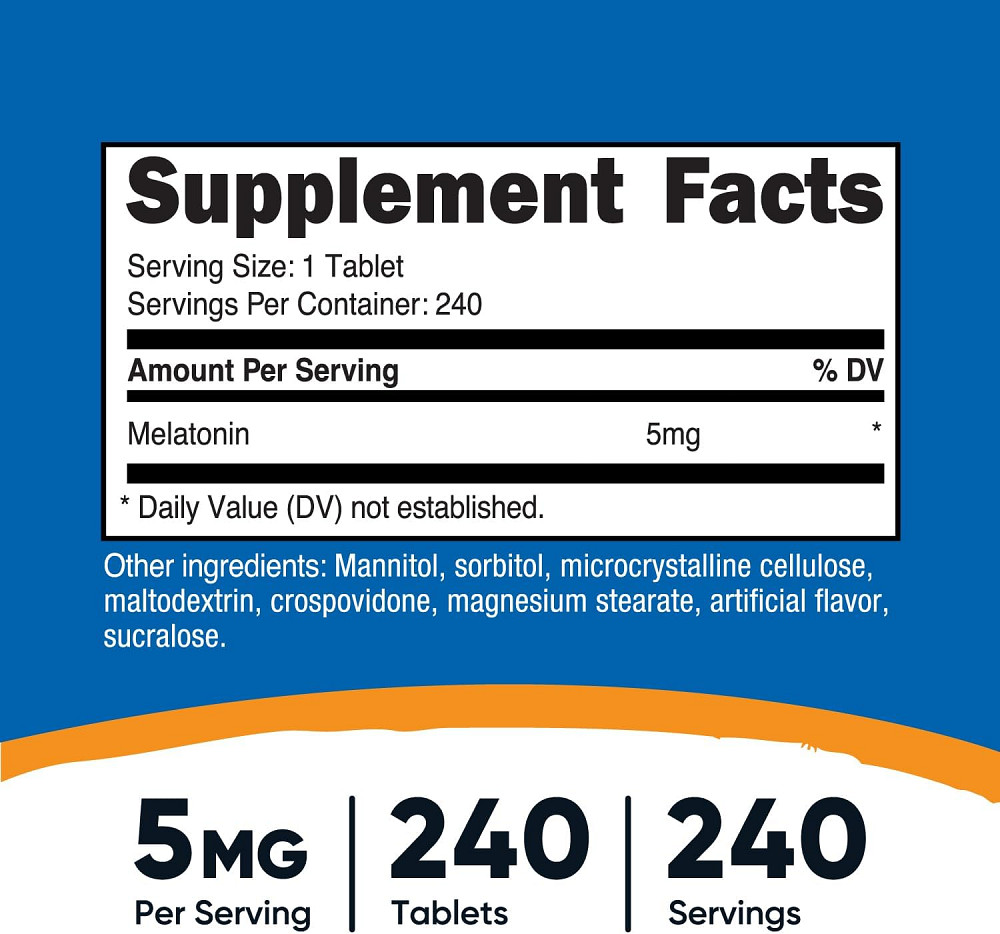 Melatonin 5 mg 240 Tablets (Mixed Berry) Луцьк - фото 3