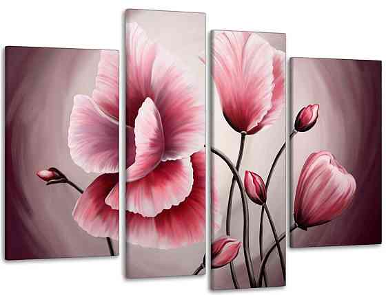 Модульна картина Абстракція Квіти Art-113_4 Київ