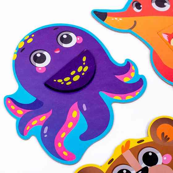 Развивающая мозаика «Зверушки» ZB2002-05 деревянная Винница