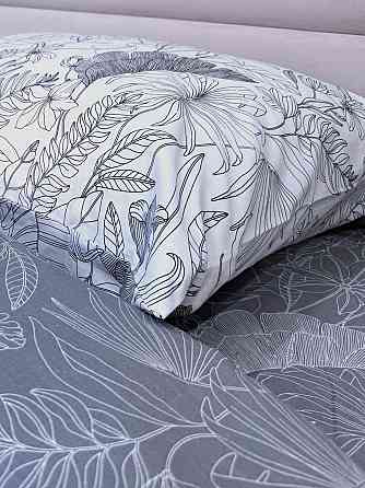 Ecotton Комплект постільної білизни Ecotton полуторний 150х215 см сатин двосторонній білий (рис Киев