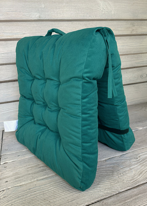 Подушка для стільців (50x120х8 см) подвійна Decorator Флокс колір бірюзовий 84-155 Київ - фото 5