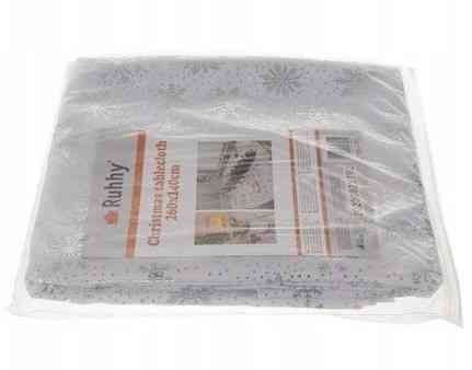 Рождественская скатерть со снежинками для стола 220х140 см Ruhhy (22791) Нововолынск