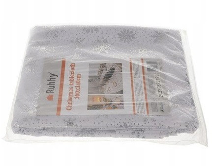 Різдвяна скатертина з сніжинками для столу 220x140 см Ruhhy (22791) Нововолинськ - фото 6