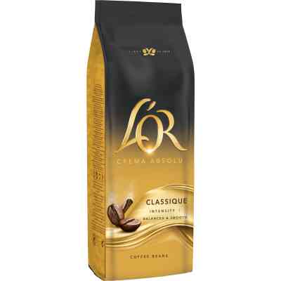 Кофе L'OR Crema Absolute Classic в зернах 500 г (8711000369852) Винница