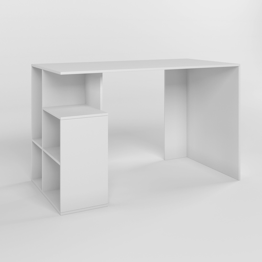 Cтіл письмовий з полицями М-ЗОН Джеко 1200/3 Німфея Альба (MZN-031022) Львів - фото 2