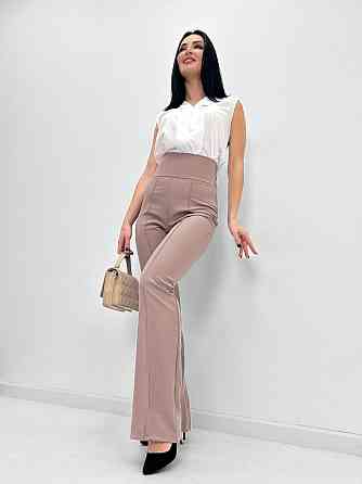 Довгі брюки з високою талією "Salvia" оптом | Норма і батал Київ