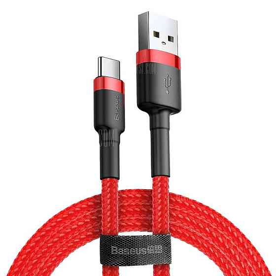 Кабель Baseus Cafule Cable USB For Type-C 3A 2m Red+Red Київ