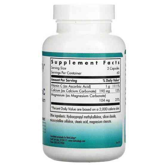Вітамін C з кальцієм та магнієм Nutricology Vitamin C 120 вег капс Київ