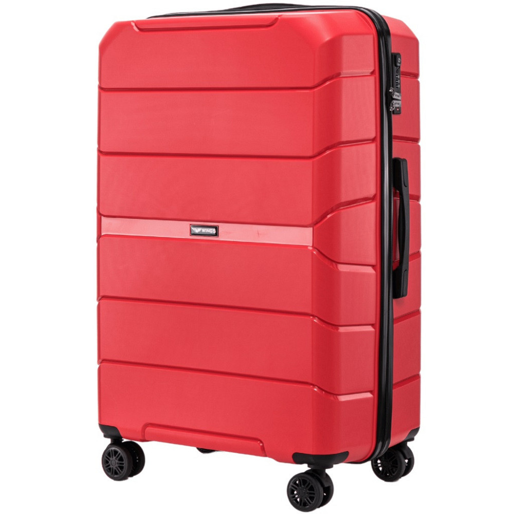 Валіза поліпропіленова WINGS PP06 велика 78 см червона Київ - фото 1