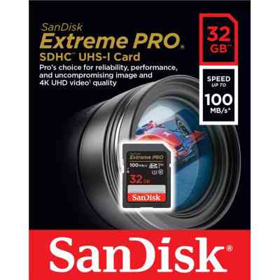 Карта пам'яті SanDisk 32GB SD class 10 UHS-I U3 V30 Extreme PRO (SDSDXXO-032G-GN4IN) Вінниця