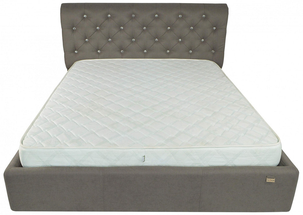 Кровать London Comfort 140 х 190 см Fibril 12 C1 С подъемным механизмом и нишей для белья Серый Днепр - изображение 7