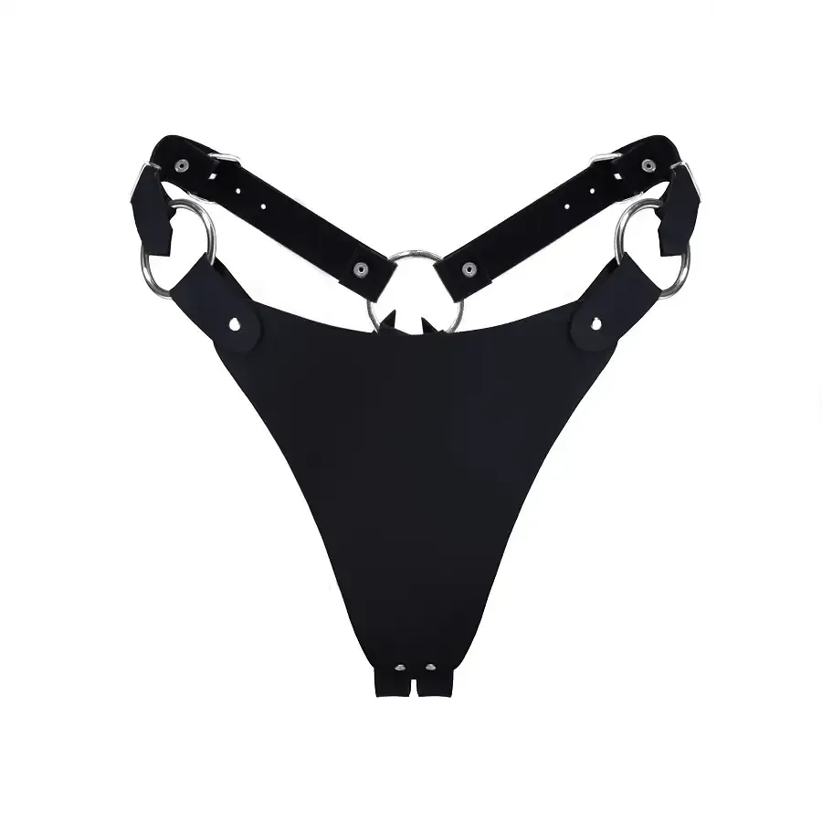 Трусики з натуральної шкіри Feral Feelings - String Bikini Black Львів - фото 1