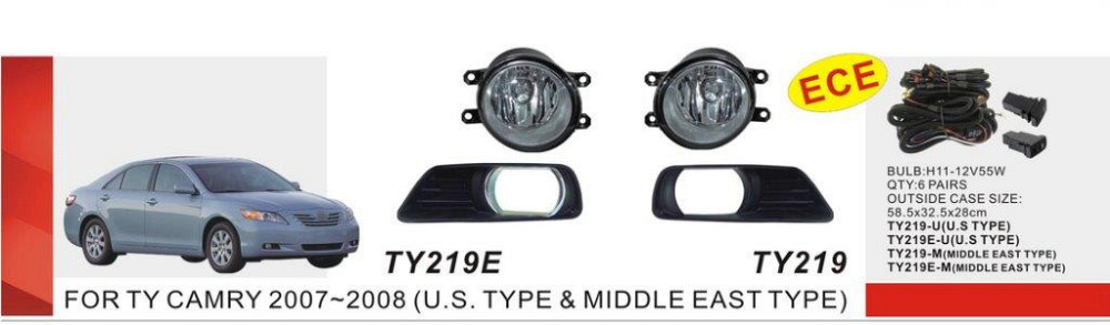 Фары противотуманные Toyota Camry 40 2007/TY-219Е-U-W/эл.проводка Винница - изображение 1