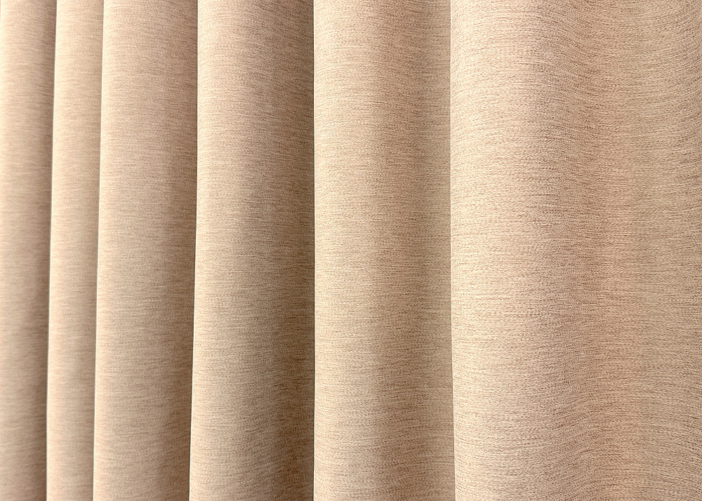 Комплект готовых штор VR-Textil Блэкаут двусторонний Eclipsе № 1816ш Бежевый 100х270 см 2 шт (31-899) Киев - изображение 7