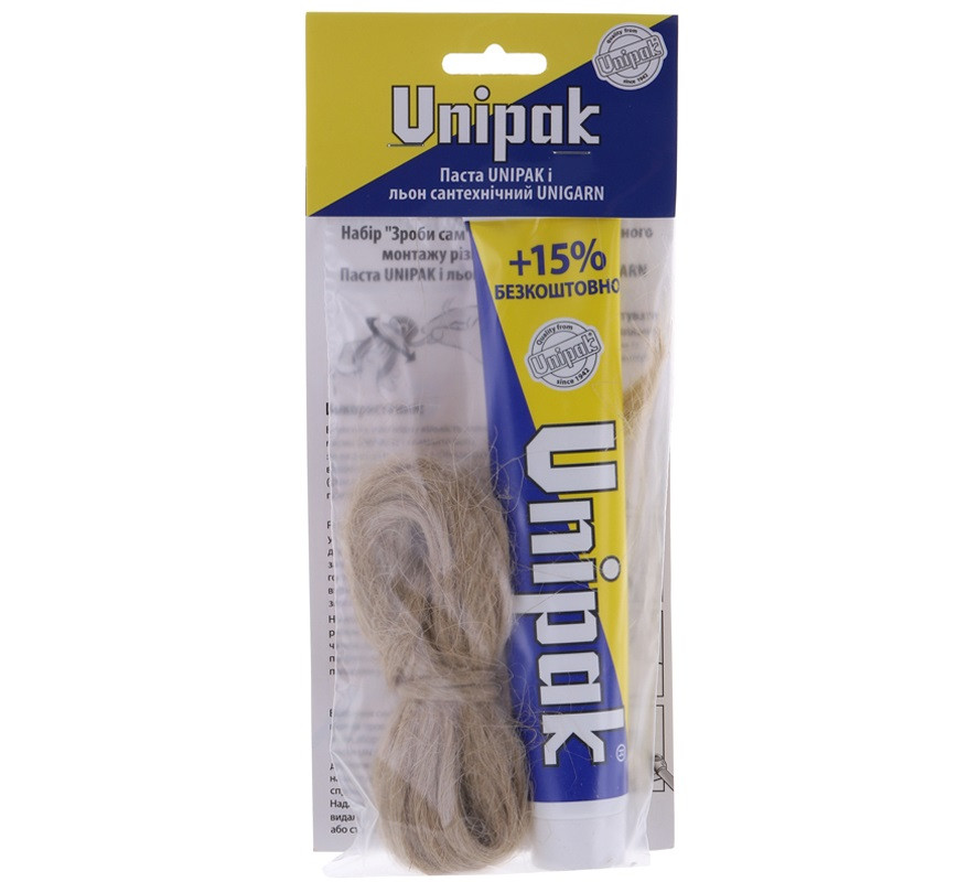 Паста пакувальна для води  75g з льоном-паклею 13g UNIPAK (Набір-Зроби сам) Тернопіль - фото 1