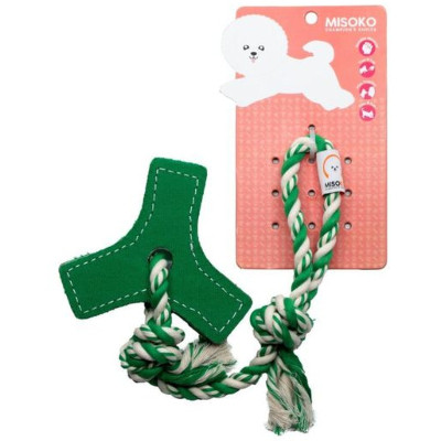Игрушка для собак MISOKO&CO Веревка зеленая 42 см (MSKTXDT5204-Z) Винница - изображение 1