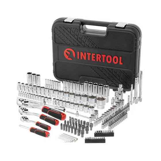 Набір інструментів INTERTOOL 1/2 "& 3/8" & 1/4 ", 171од., Cr-V STORM - для щоденного використання Львів