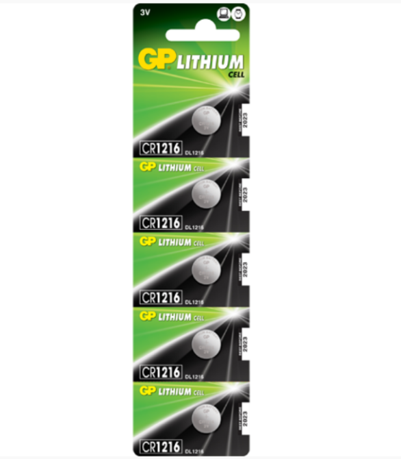 Батарейка CR1216 (бл-5шт) GP Lithium Житомир - фото 1