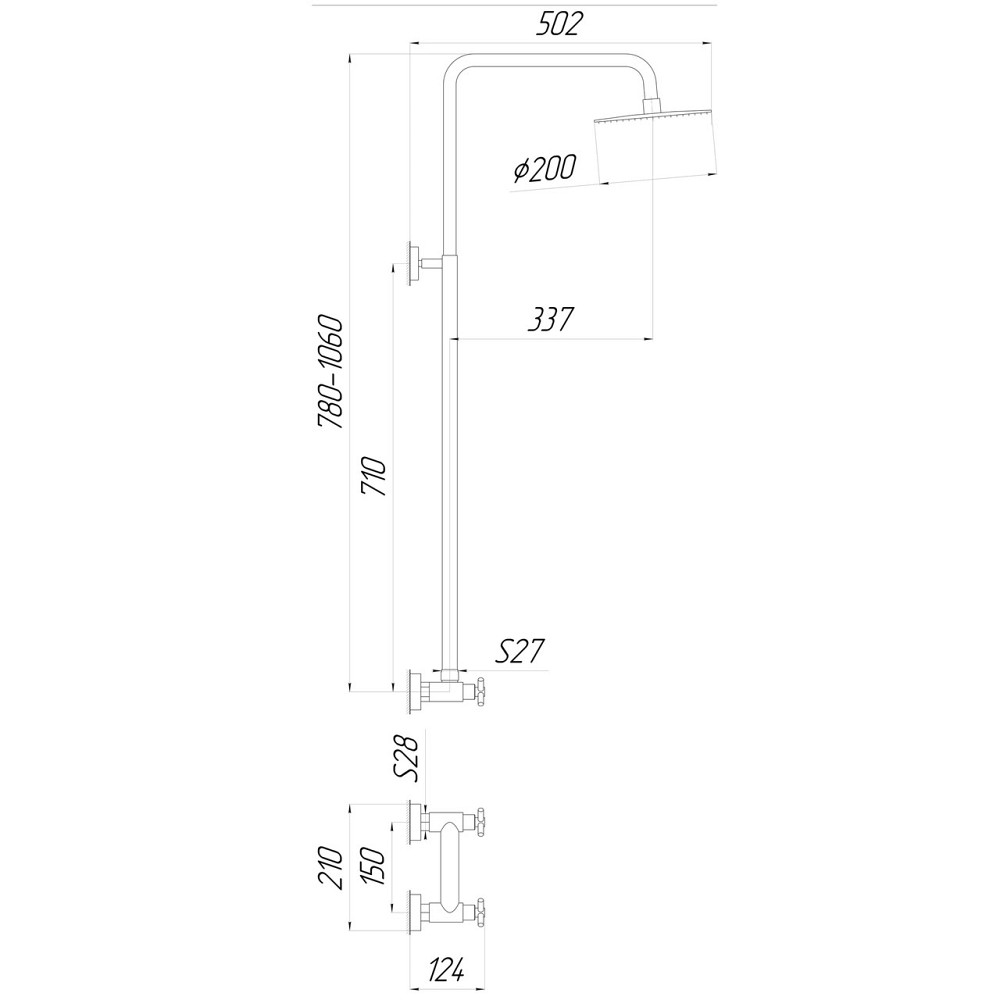 Душова система Globus Lux DUKAT SD4-SH-05 (000022970) Київ - фото 5