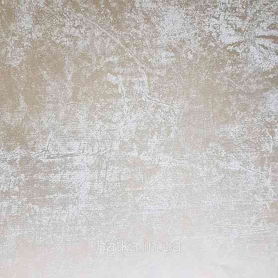 Шпалери вінілові на флізелін Marburg New Spirit 0.53х10 м під венеціанську штукатурку золотисті на сірому Київ