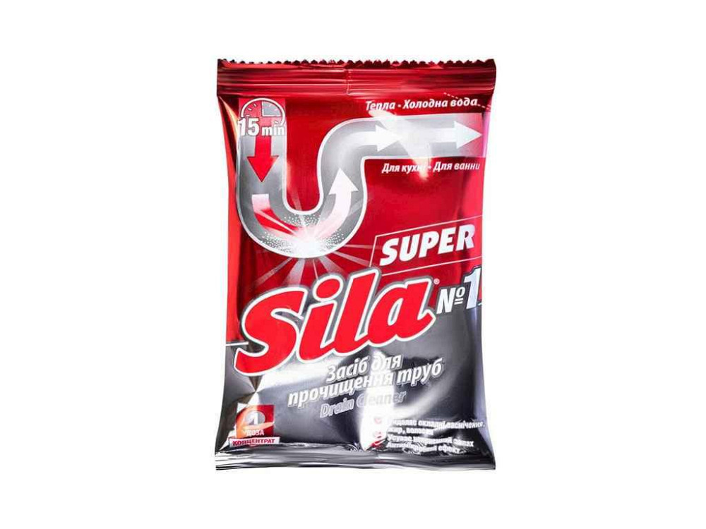 Засіб д/прочищення труб Super 70г ТМ Sila   Solmir Київ - фото 1