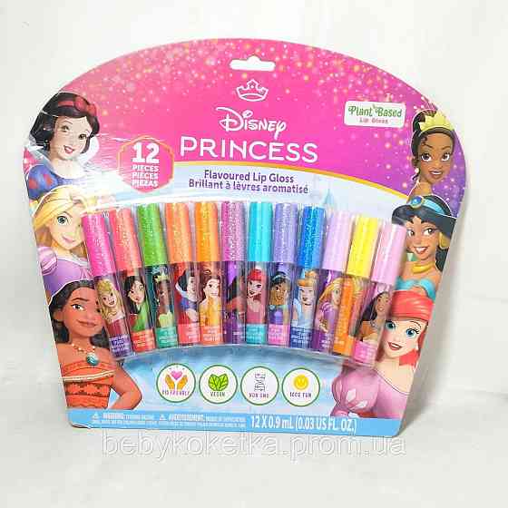 Набір дитячих блисків для губ Disney Princess 12 мл. Львів