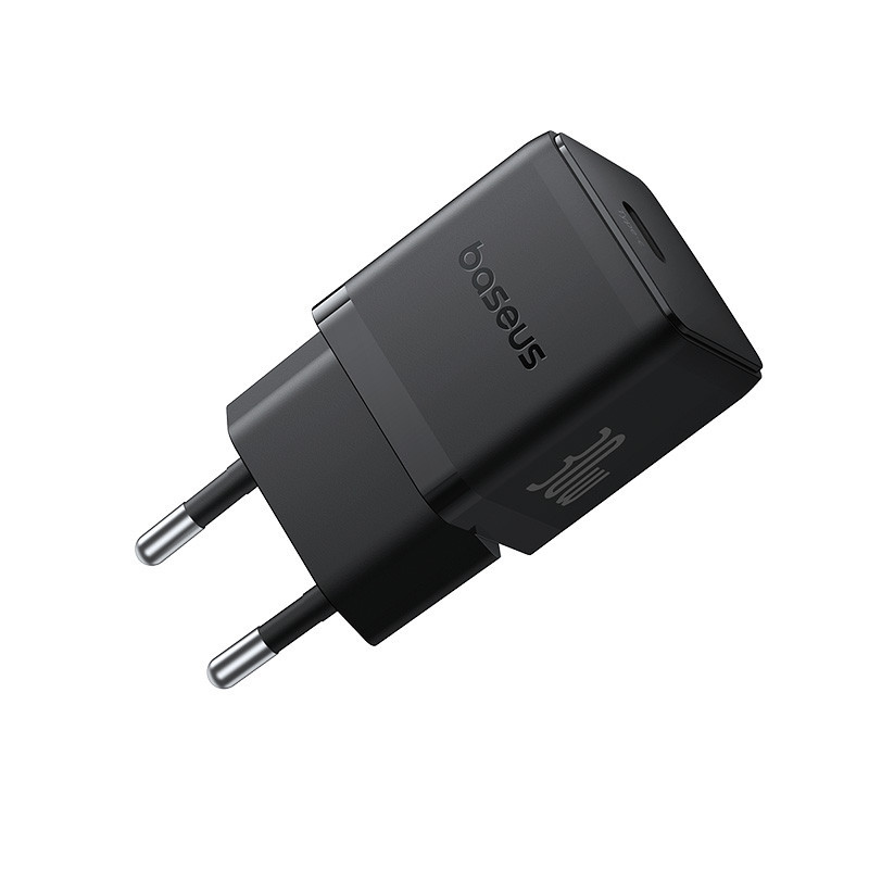 Мережевий зарядний пристрій з кабелем Baseus Palm Fast Charger 1C 30W EU Cluster Black(With: Baseus Mini White Cable C to C Одеса - фото 7