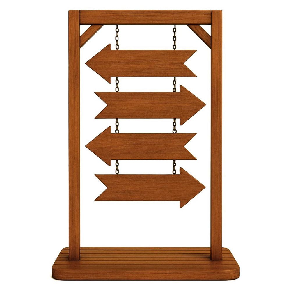 Підлогова стрілка-покажчик "Дітора" охра Миколаїв - фото 1