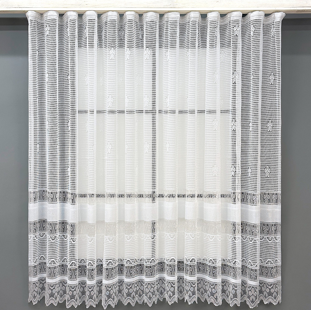 Тюль сітка VR-Textil Juli № 1378т Арка на кухню колір білий 300х155 см (53-0234) Київ - фото 8