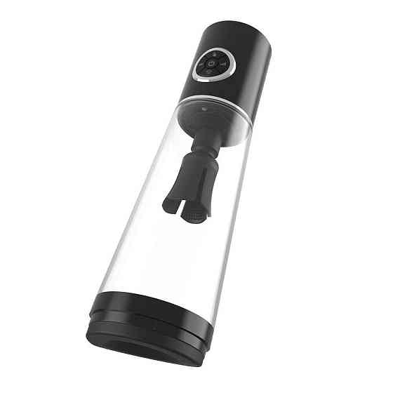 Автоматична вакуумна помпа Men Powerup Luxury Pump з вібромасажем Sex Aura Київ