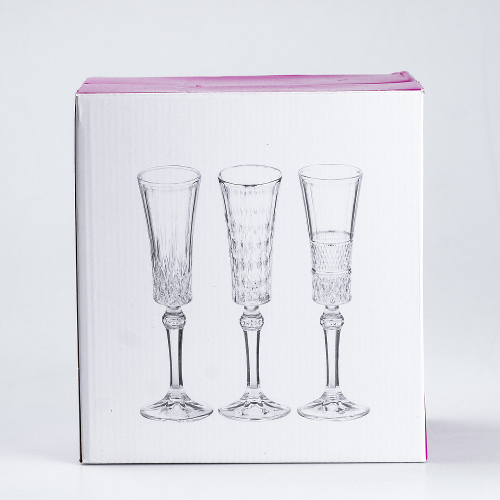 Бокали для шампанського на високій ніжці, 6 шт. Київ - фото 3