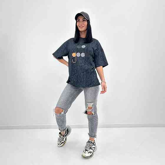 Женская футболка свободного кроя 