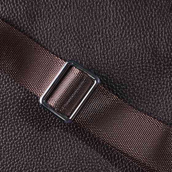 Чоловіча вертикальна сумка з натуральної шкіри Коричневий (Vintage) Київ