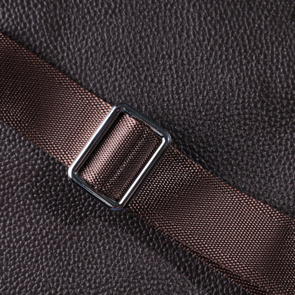 Чоловіча вертикальна сумка з натуральної шкіри Коричневий (Vintage) Київ - фото 4