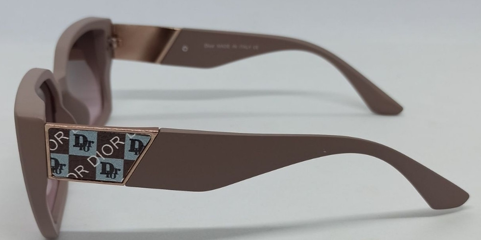 Женские брендовые очки коричнево розовый градиент в бежевой оправе. Киев - изображение 5