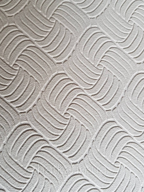 Шпалери вінілові Lutece Melody 51197308 геометрія смуги фігури структурні кави світло-сірі Київ - фото 2