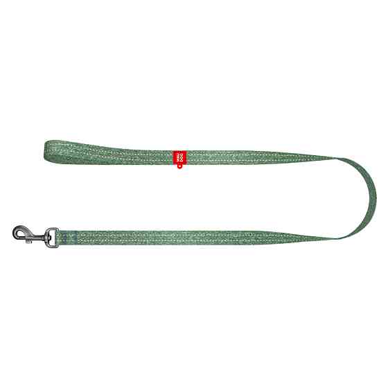 Повідець для собак з відновленої бавовни WAUDOG Re-cotton світловідбиваючий, L-XXL, Ш 25 мм, Д Коломия