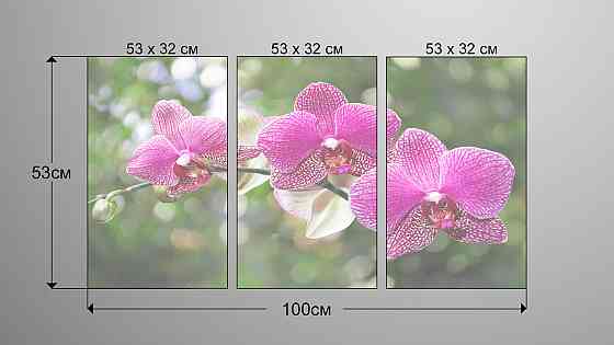 Модульна картина Квіти Аrt-117_3А Київ