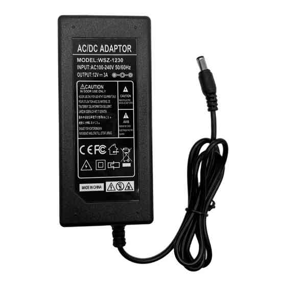 Адаптер живлення 24В 3А з кабелем для LED та техніки Київ