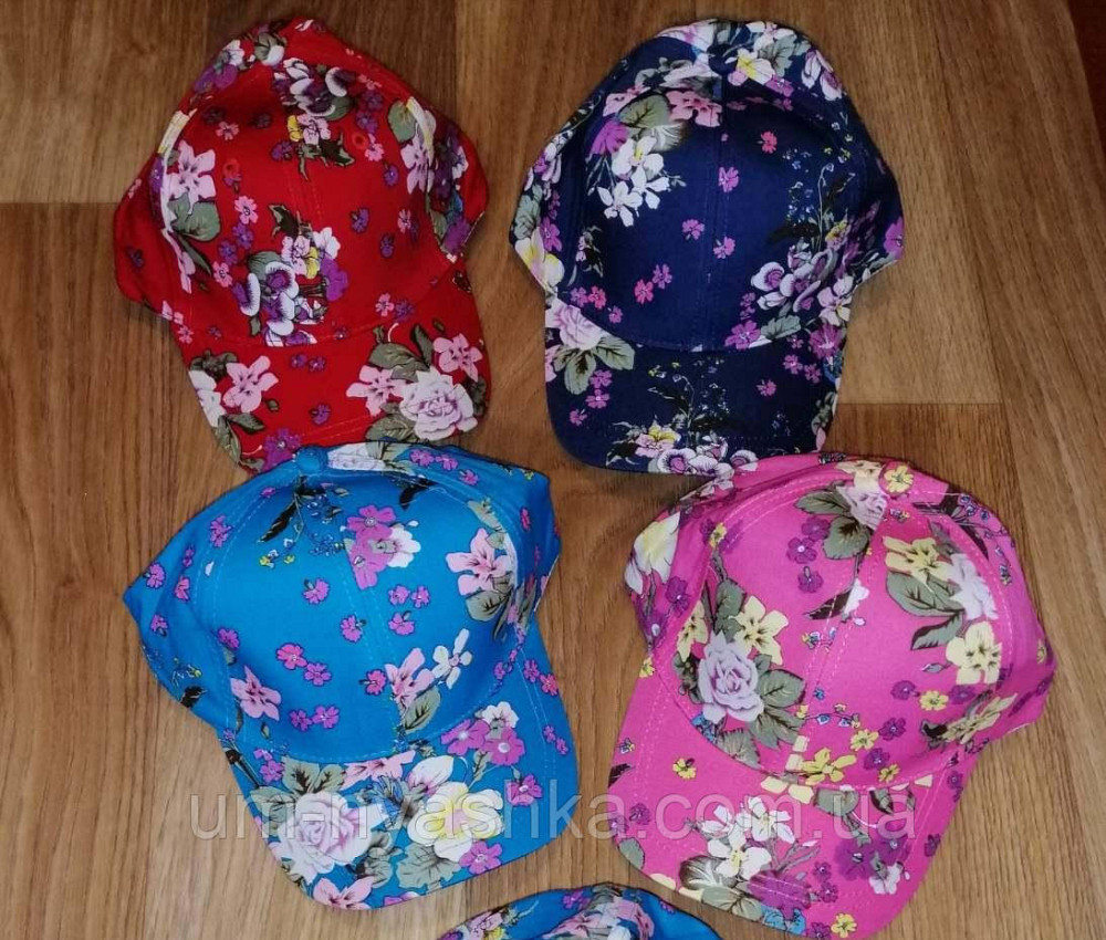 Бейсболка кепка підліткова Квіти 52-54р. Кривий Ріг - фото 1