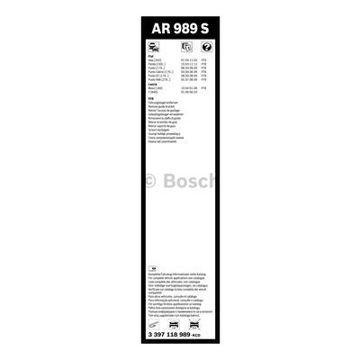 Щітка склоочисника Bosch 3 397 118 989 Вінниця - фото 5