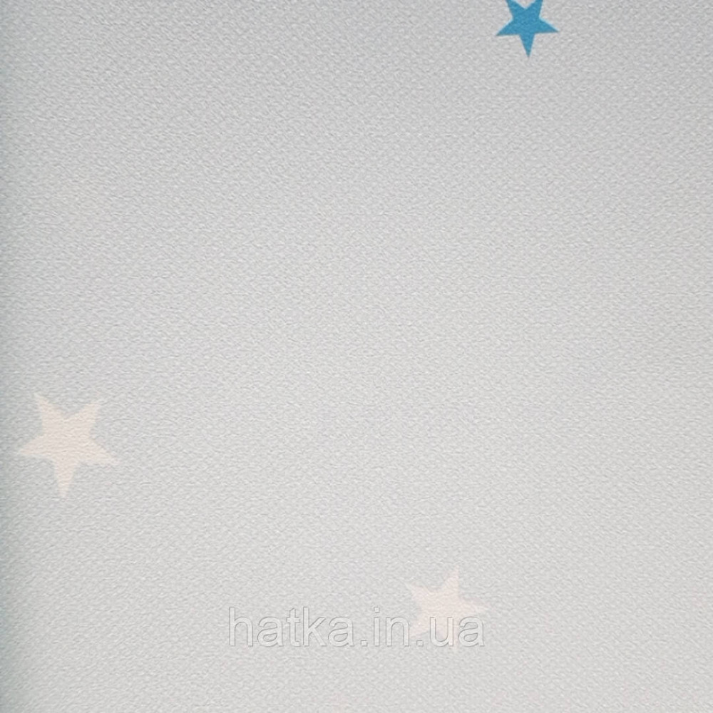 Метрові вінілові шпалери на флізеліні AdaWall Ada Kids дитячі зірки небо сині білі на блакитному Київ - фото 4